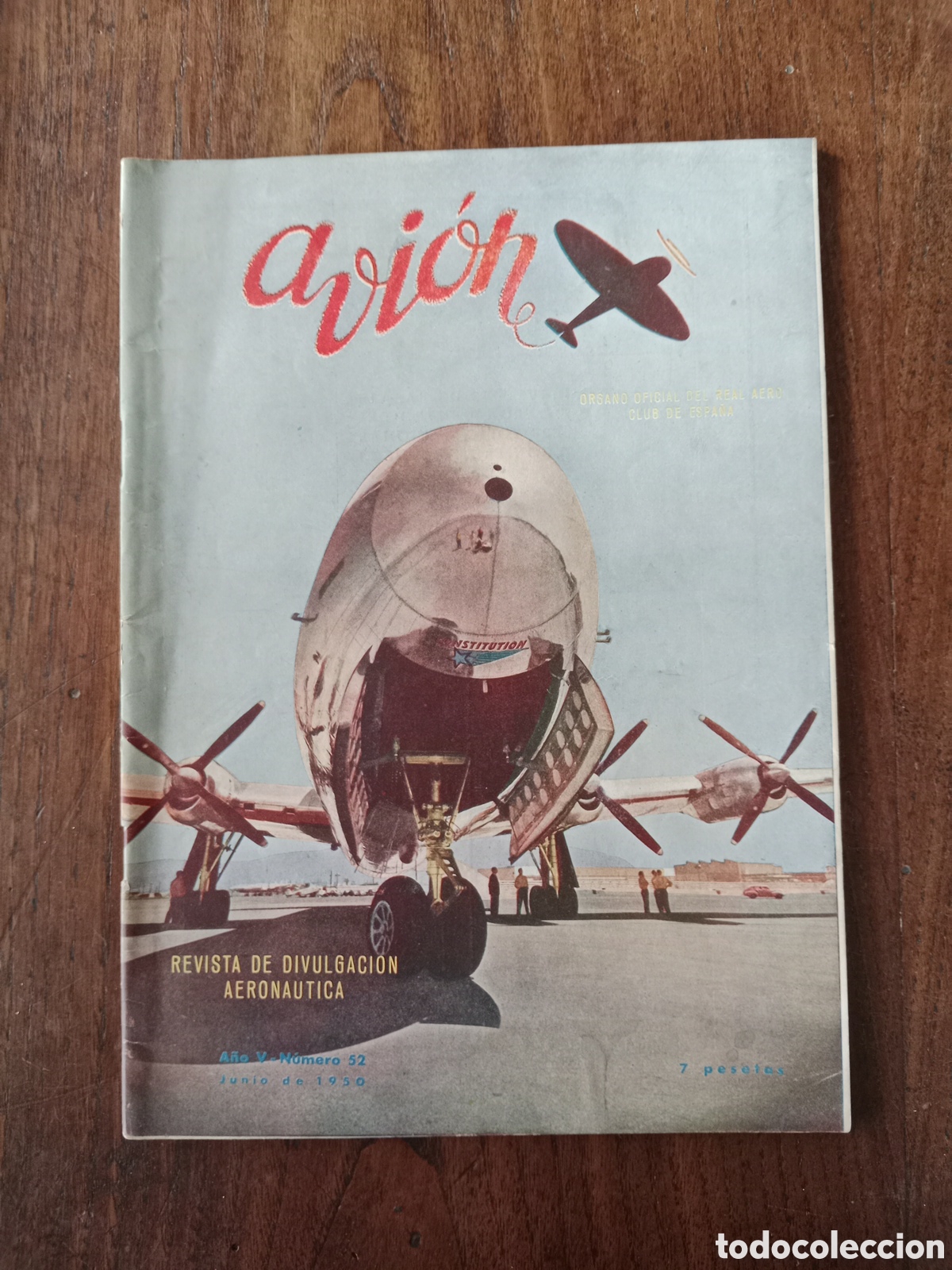 Otros Art&iacute;culos de Coleccionismo en Papel: Revista avi&oacute;n n. 52 de 1950 aeron&aacute;utica