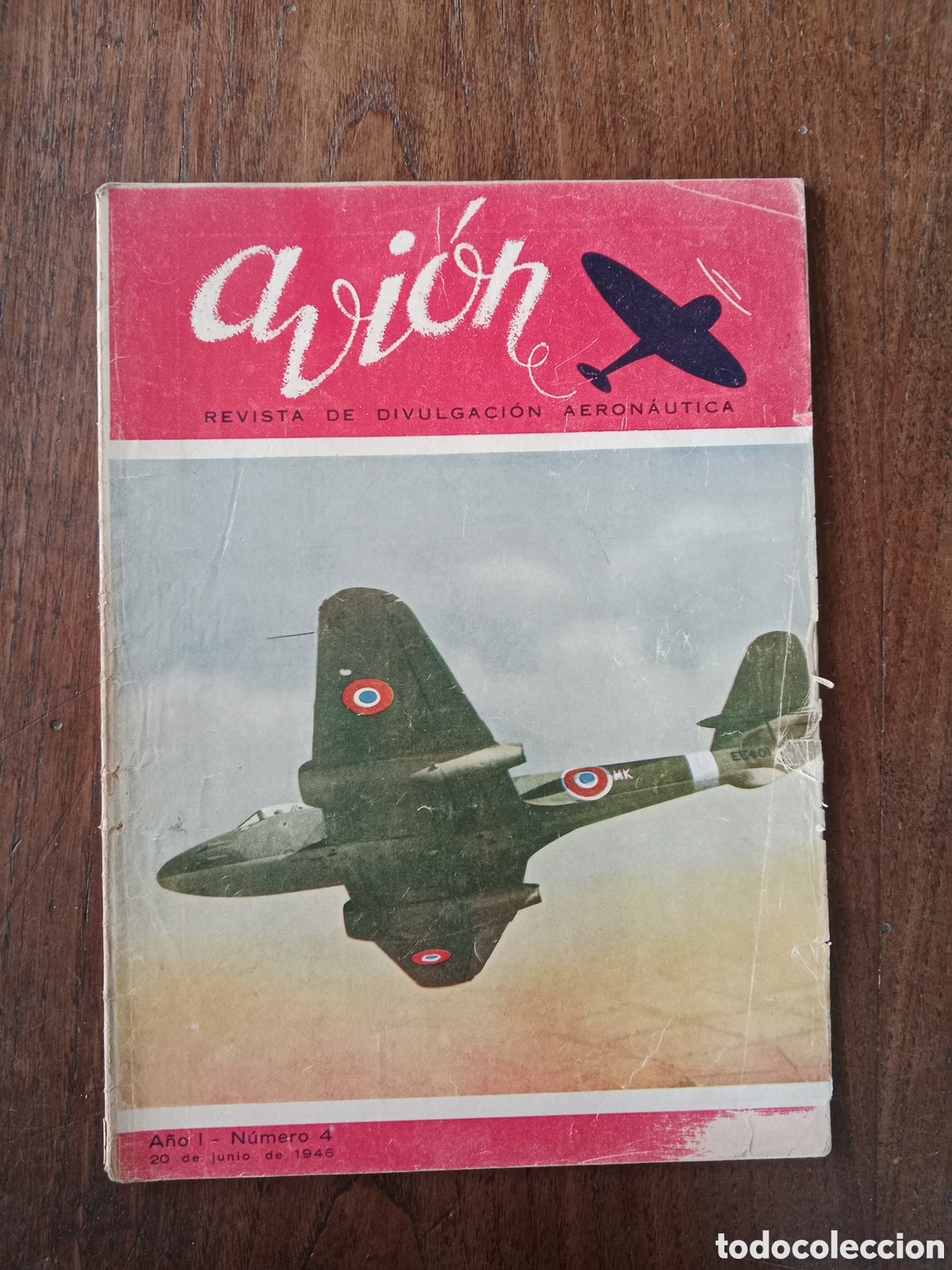 Collectionnisme Papier divers: Revista avi&oacute;n n. 4 de 1946 aeron&aacute;utica
