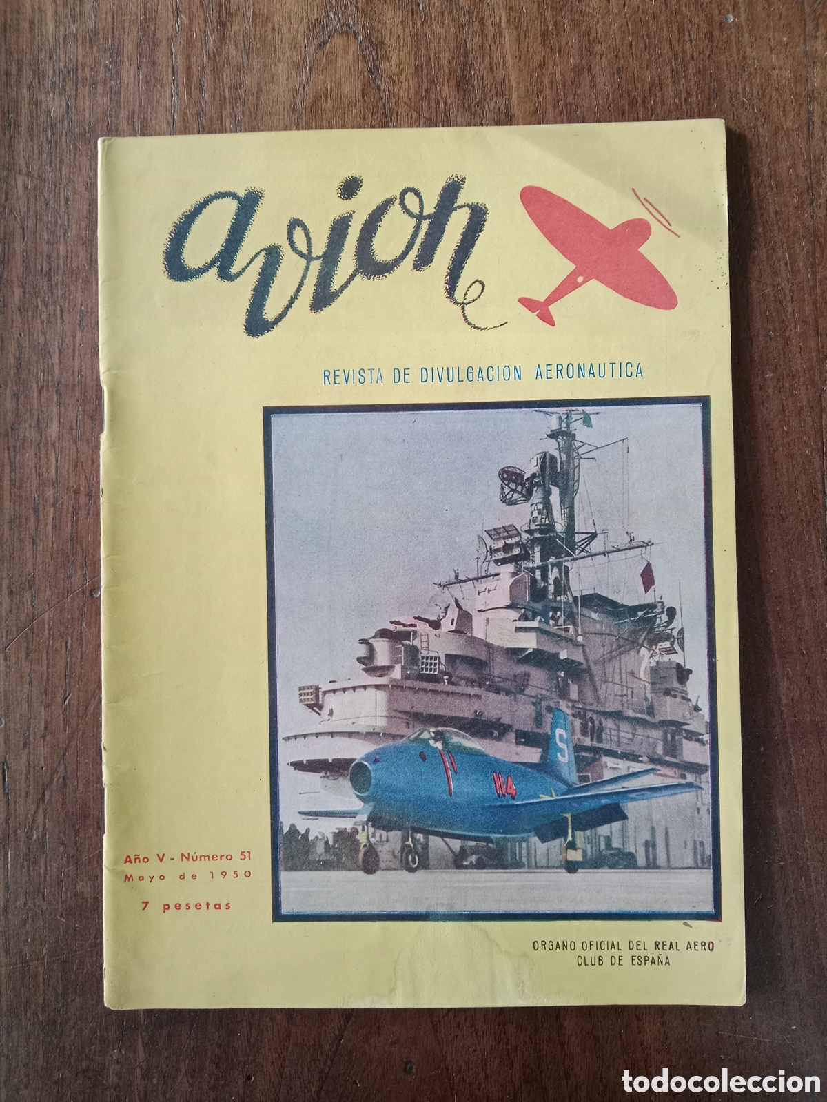 Otros Art&iacute;culos de Coleccionismo en Papel: Revista avi&oacute;n n. 51 de 1950 aeron&aacute;utica