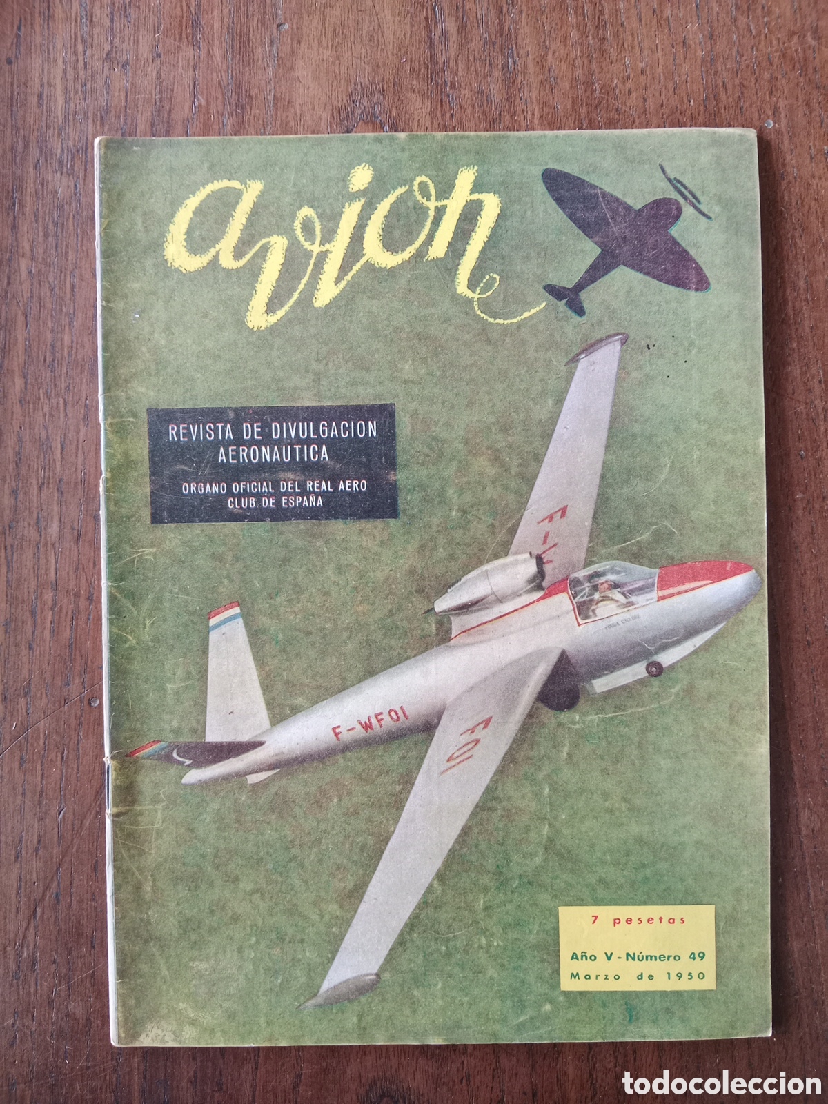 Otros Art&iacute;culos de Coleccionismo en Papel: Revista avi&oacute;n n. 49 de 1950 aeron&aacute;utica