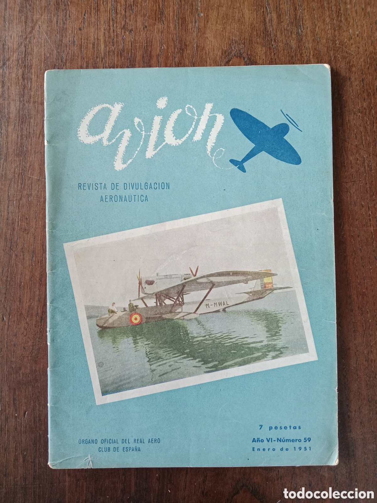 Collectionnisme Papier divers: Revista avi&oacute;n n. 59 de 1951 aeron&aacute;utica