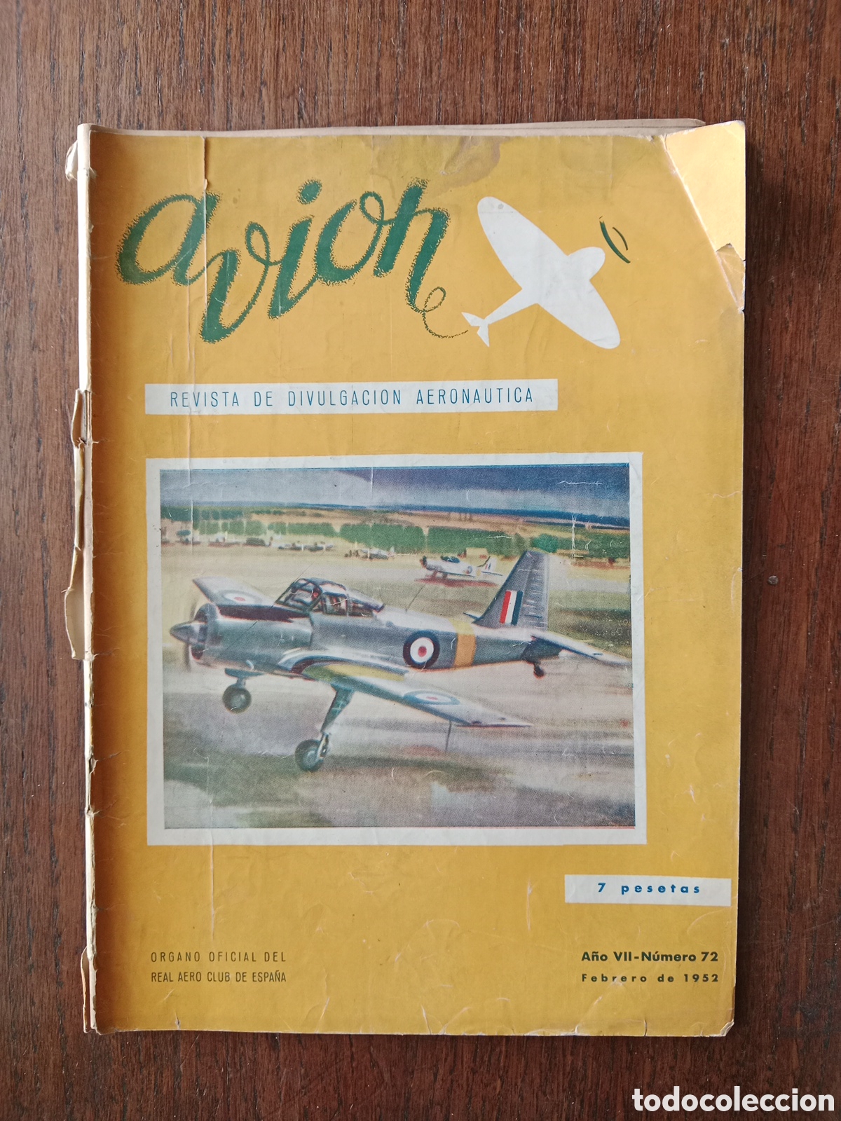 Otros Art&iacute;culos de Coleccionismo en Papel: Revista avi&oacute;n n. 72 de 1952 aeron&aacute;utica