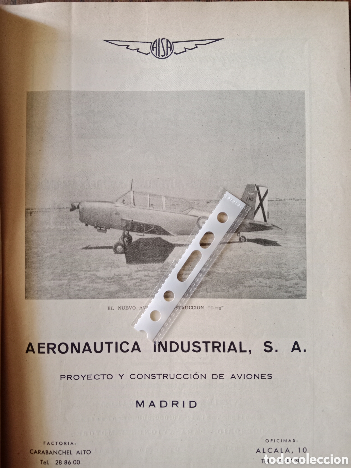 Paper Collecting Others: Publicidad aeron&aacute;utica industrial sa aisa de 1952