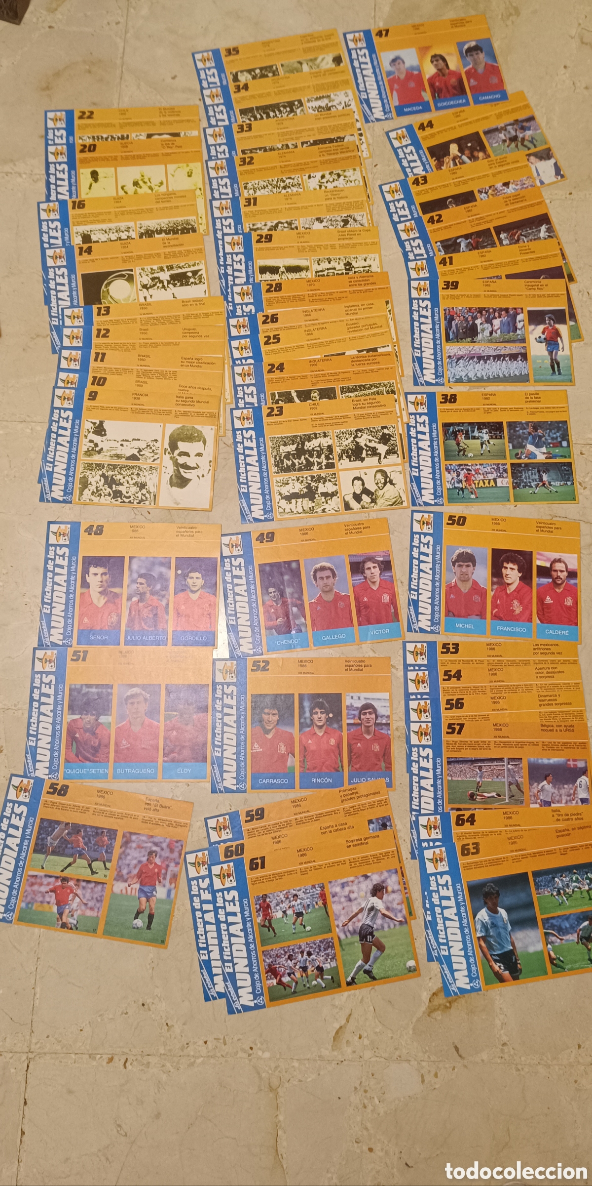 Otros art&iacute;culos de coleccionismo en papel: El fichero de los Mundiales 1938-1986 La Verdad