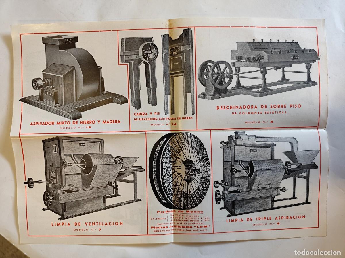Sammelleidenschaft Andere Papierartikel: INDUSTRIAL MOLINERA LAIM VILLENA ALICANTE - CATALOGO PLEGADO, VER FOTOS