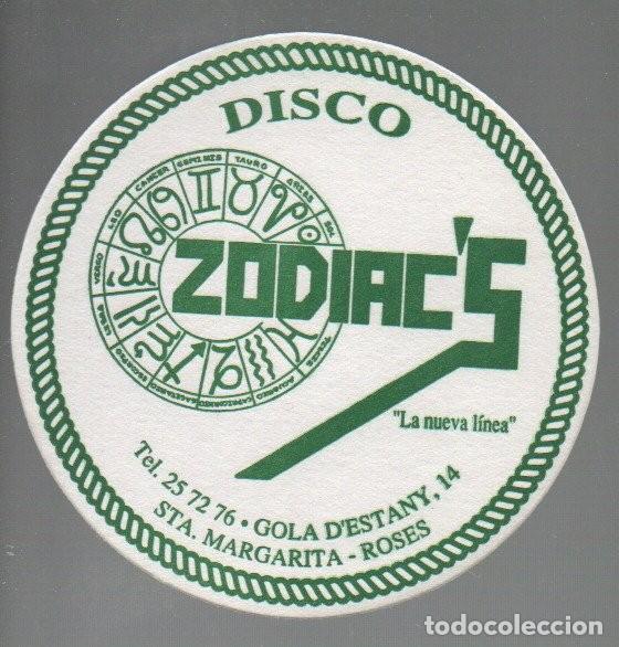 Paper Collecting Others: ANTIGUO POSAVASOS, DISCO ZODIAC'S. STA. MARGARITA - ROSES (GIRONA)