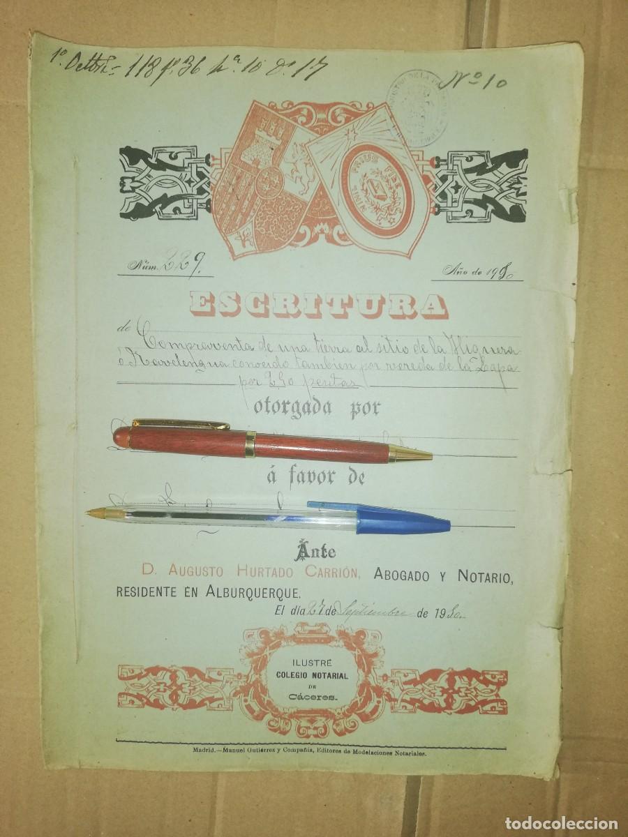 Otros art&iacute;culos de coleccionismo en papel: Escrituras antiguas de 1900