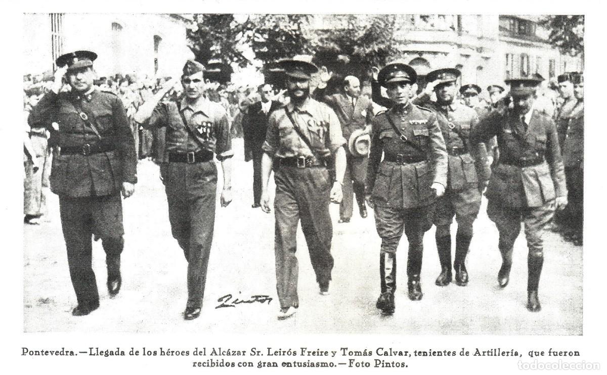 Collectionnisme Papier divers: �Q62 - [A&Ntilde;O 1936]. HEROES DEL ALCAZAR DE TOLEDO LLEGAN A GALICIA. [LEER DESCRIPCION]