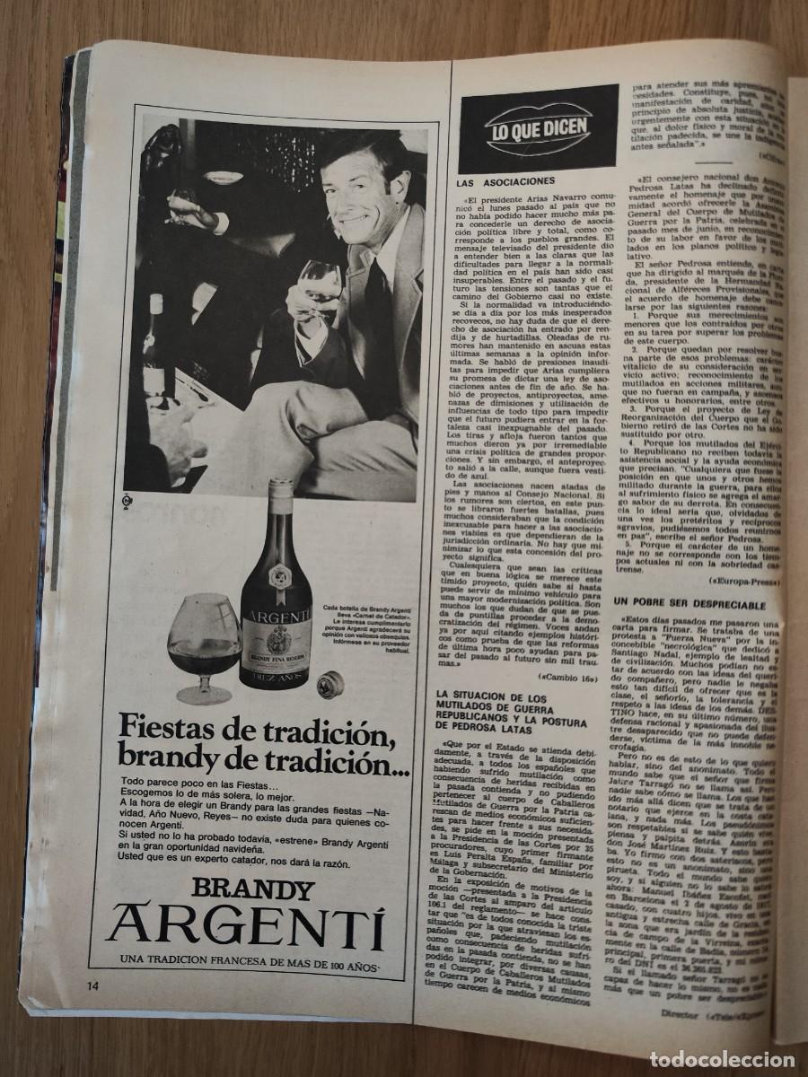 Otros Art&iacute;culos de Coleccionismo en Papel: PUBLICIDAD # 1974 ~ Hoja de revista anuncio publicitario de BRANDY ARGENTI