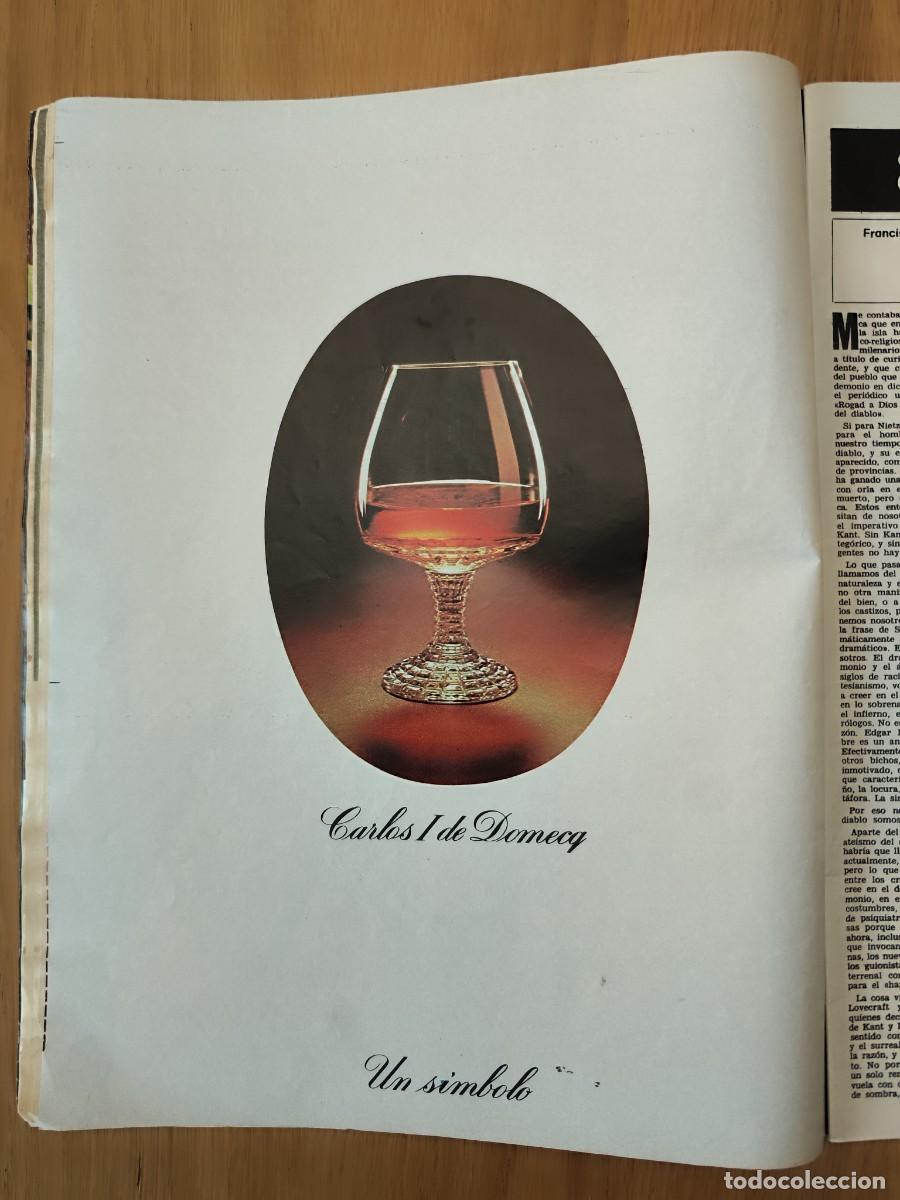 Otros Art&iacute;culos de Coleccionismo en Papel: PUBLICIDAD # 1974 ~ Hoja de revista anuncio publicitario de CARLOS I de Domecq CO&Ntilde;AC BRANDY