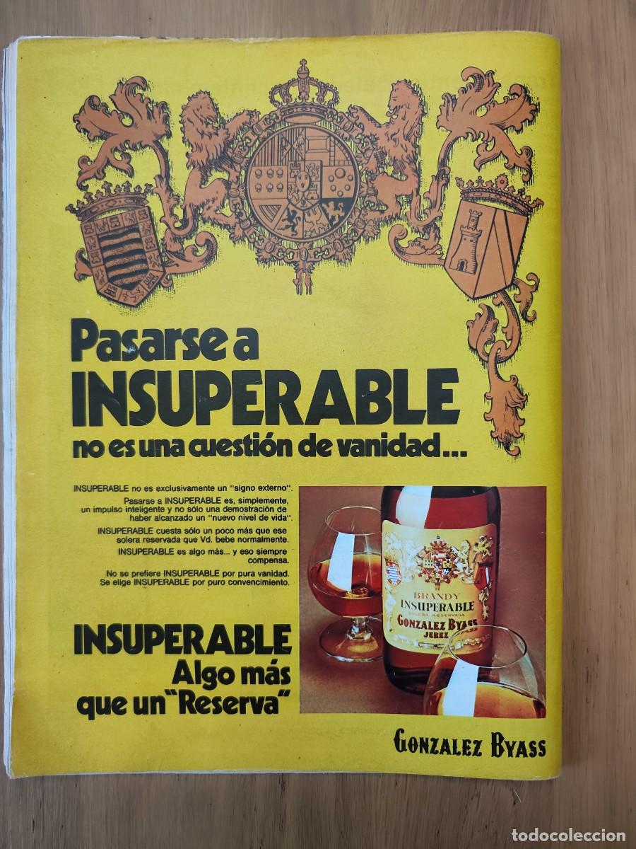 Otros Art&iacute;culos de Coleccionismo en Papel: PUBLICIDAD # 1974 ~ Hoja de revista anuncio publicitario de BRANDY INSUPERABLE de Gonzalez Byass