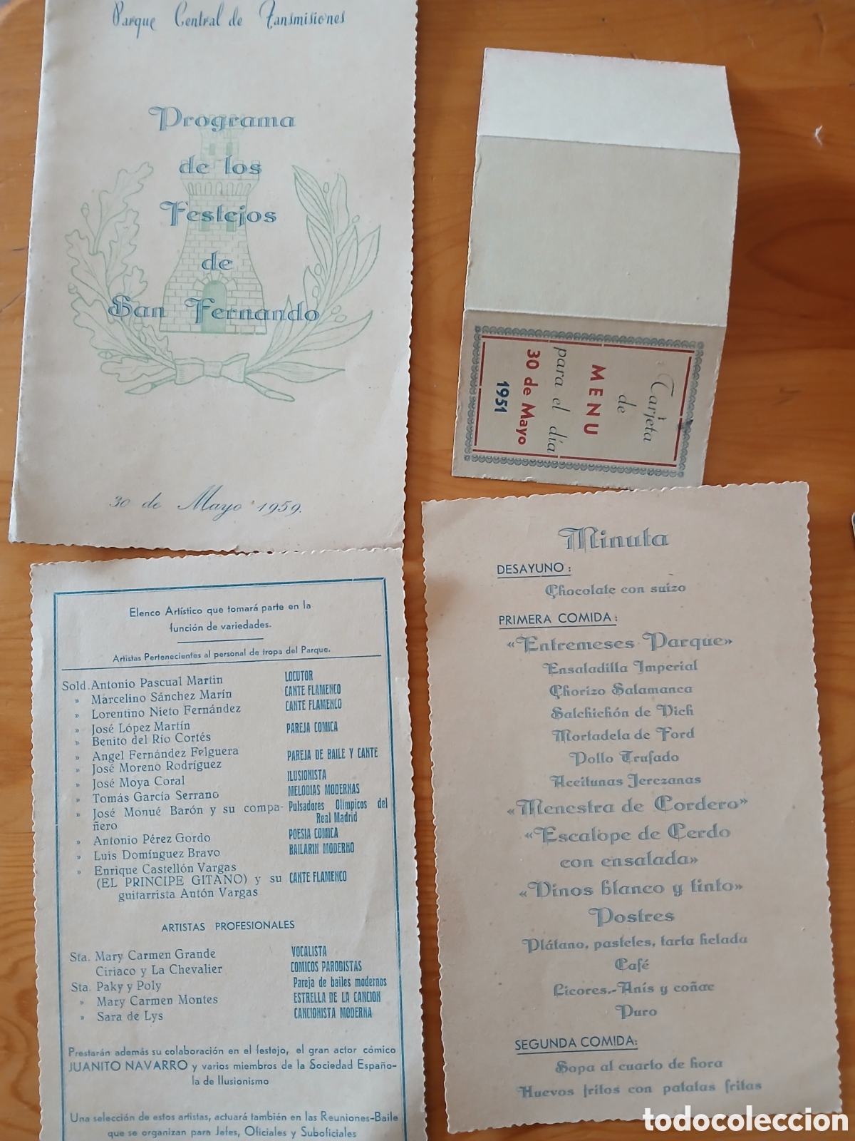 Otros Art&iacute;culos de Coleccionismo en Papel: Programa festejos San Fernando 1959 ej&eacute;rcito militar