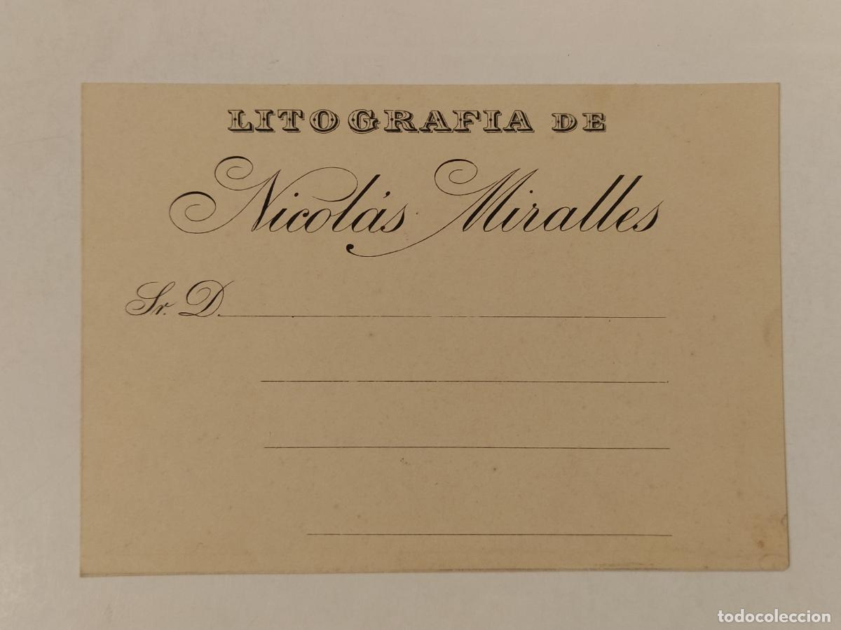 Otros Art&iacute;culos de Coleccionismo en Papel: LITOGRAFIA DE NICOLAS MIRALLES -VER FOTOS-(112.913)