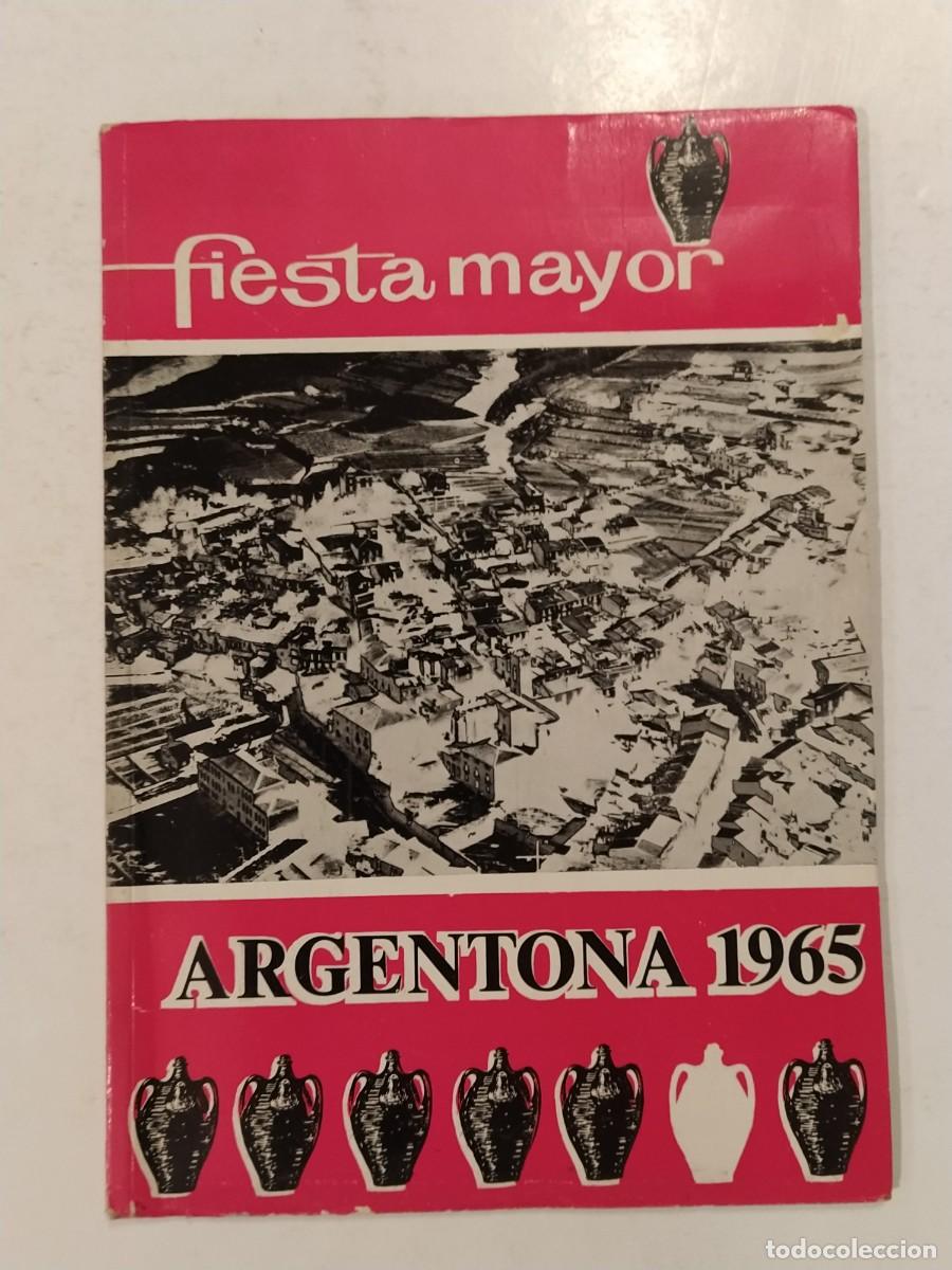 Otros Art&iacute;culos de Coleccionismo en Papel: ARGENTONA - FIESTA MAYOR A&Ntilde;O 1965 - PROGRAMA ANTIGUO -VER FOTOS-(K-14.298)