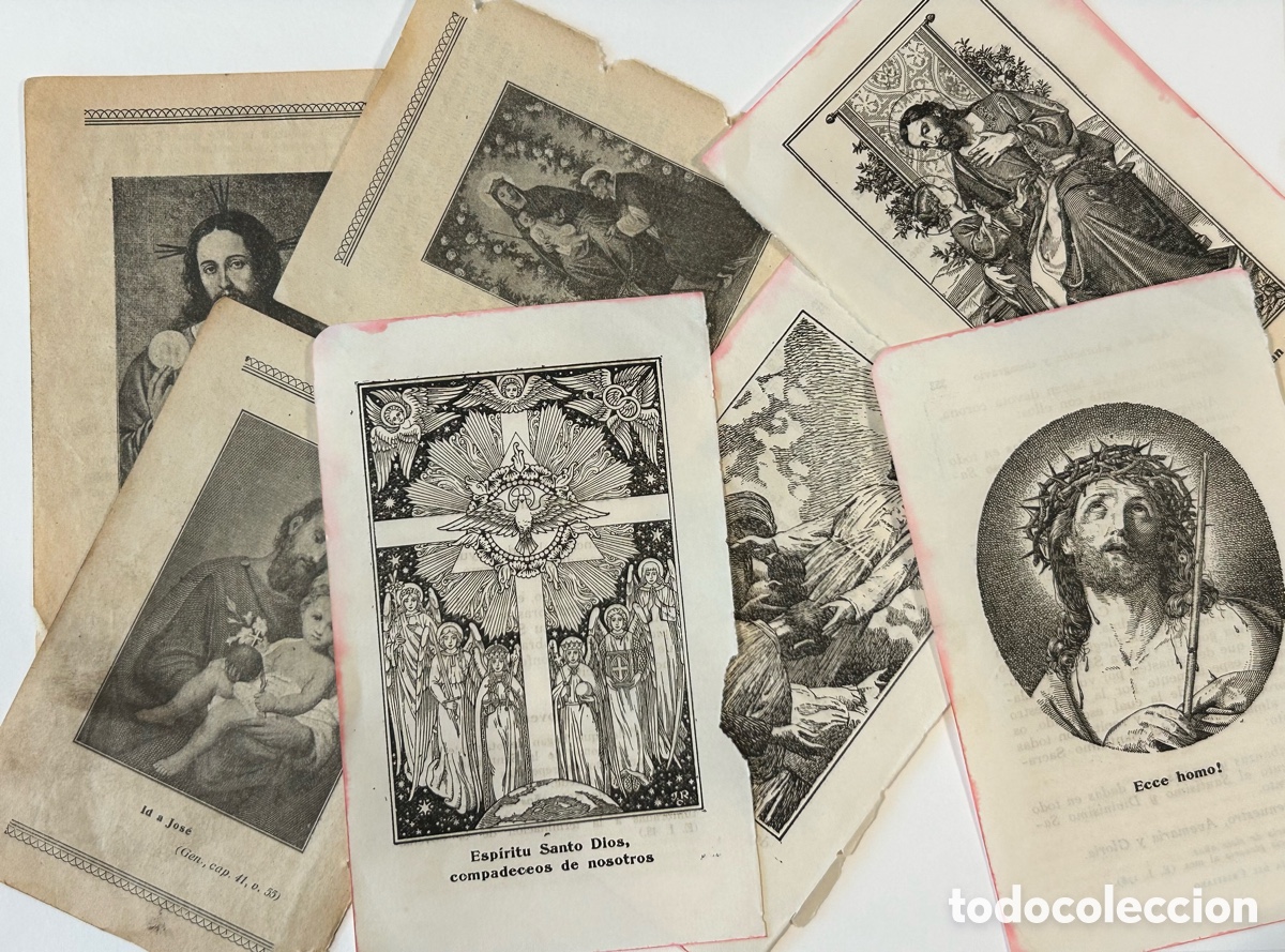 Otros Art&iacute;culos de Coleccionismo en Papel: 6 HOJAS ILUSTRADAS SUELTAS DE ANTIGUO MISAL LIBRO DE ORACIONES