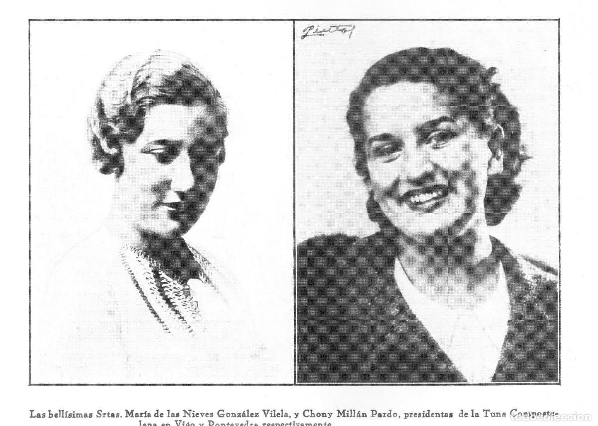 Otros Art&iacute;culos de Coleccionismo en Papel: [A&Ntilde;O 1936]. M&ordf; DE LAS NIEVES GONZALES VILELA. CHONY MILLAN PARDO. GALICIA. [LEER DESCRIPCION]