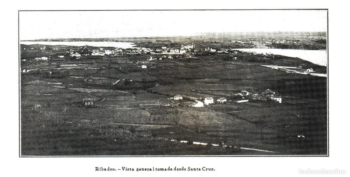 Altri oggetti di carta: [A&Ntilde;O 1936]. RIBADEO. VISTA GENERAL TOMADA DESDE SANTA CRUZ. LUGO. GALICIA. [LEER DESCRIPCION]