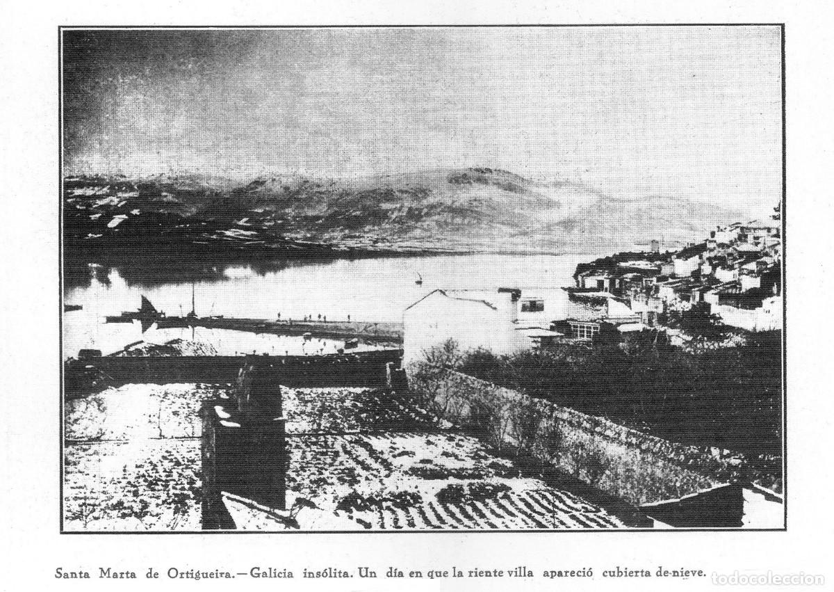 Sammelleidenschaft Andere Papierartikel: [A&Ntilde;O 1936]. SANTA MARTA DE ORTIGUEIRA. DIA QUE NEVO EN LA VILLA. GALICIA. [LEER DESCRIPCION].