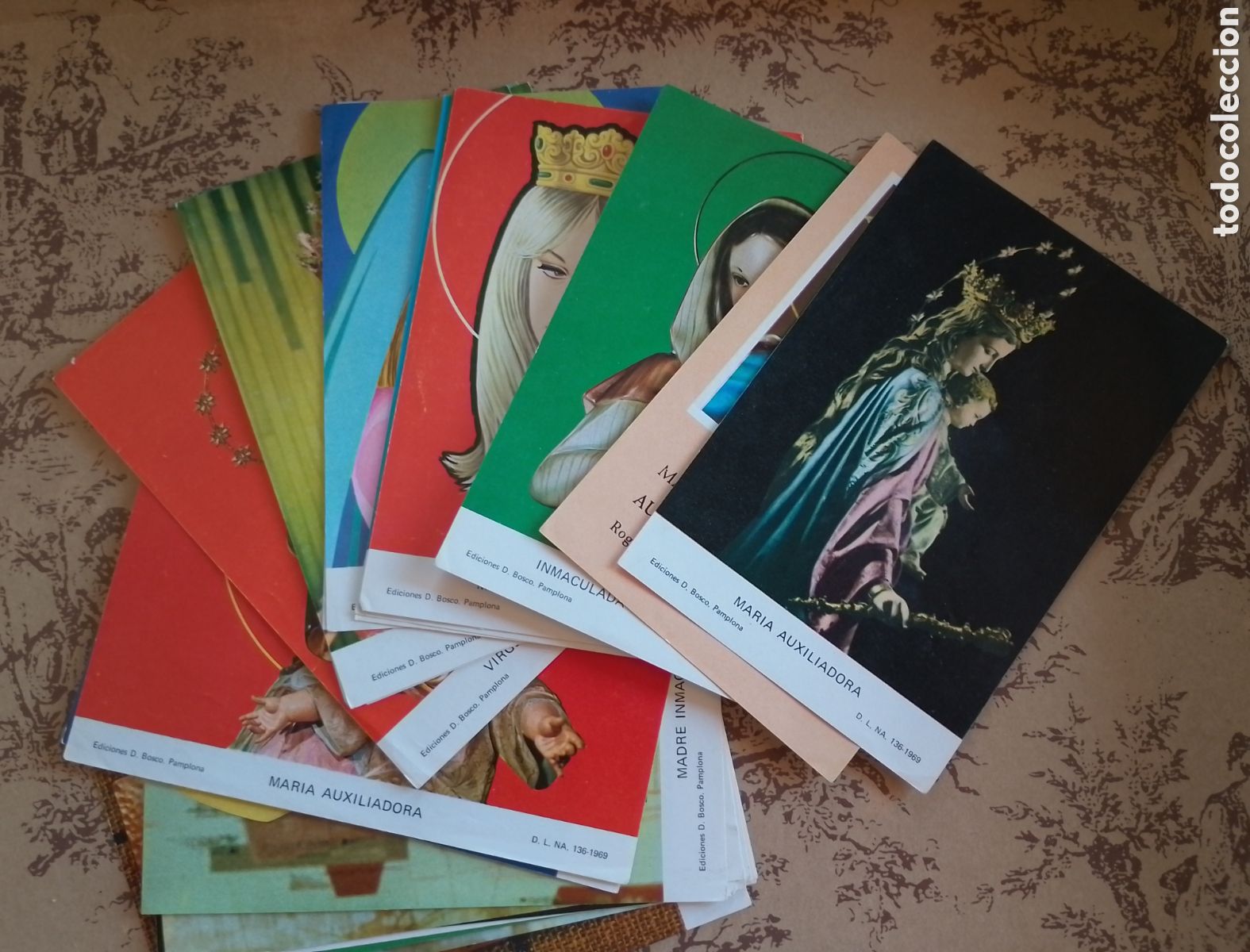 Collectionnisme Papier divers: 29 estampas de Mar&iacute;a Auxiliadora. Mes de Mar&iacute;a. Mayo 1969. Salesianos.