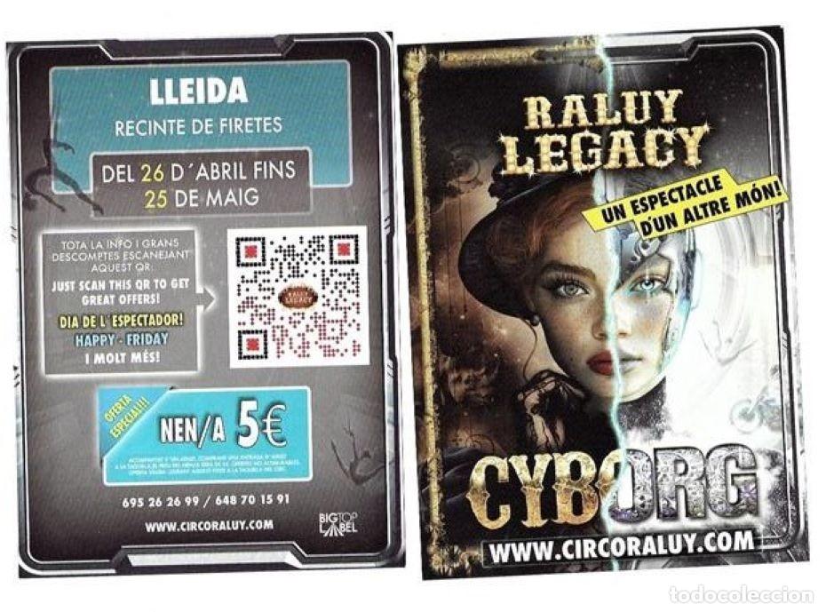 Otros Art&iacute;culos de Coleccionismo en Papel: FOLLETO DE MANO - CIRCO *RALUY LEGACY* CYBORG. ABRIL-MAYO 2025 EN LLEIDA