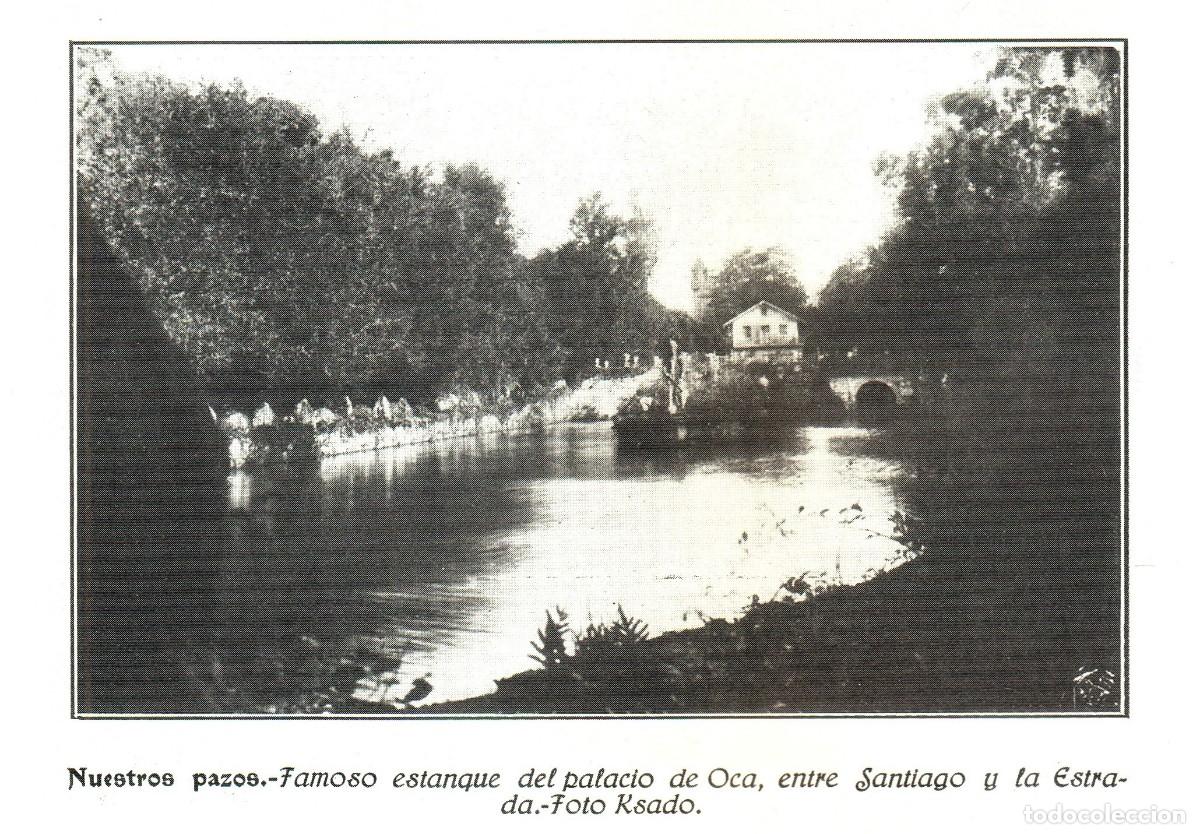 Sammelleidenschaft Andere Papierartikel: [A&Ntilde;O 1936]. PALACIO DE OCA. JARDINES Y ESTANQUE. FOTO KSADO. GALICIA. [LEER DESCRIPCION].