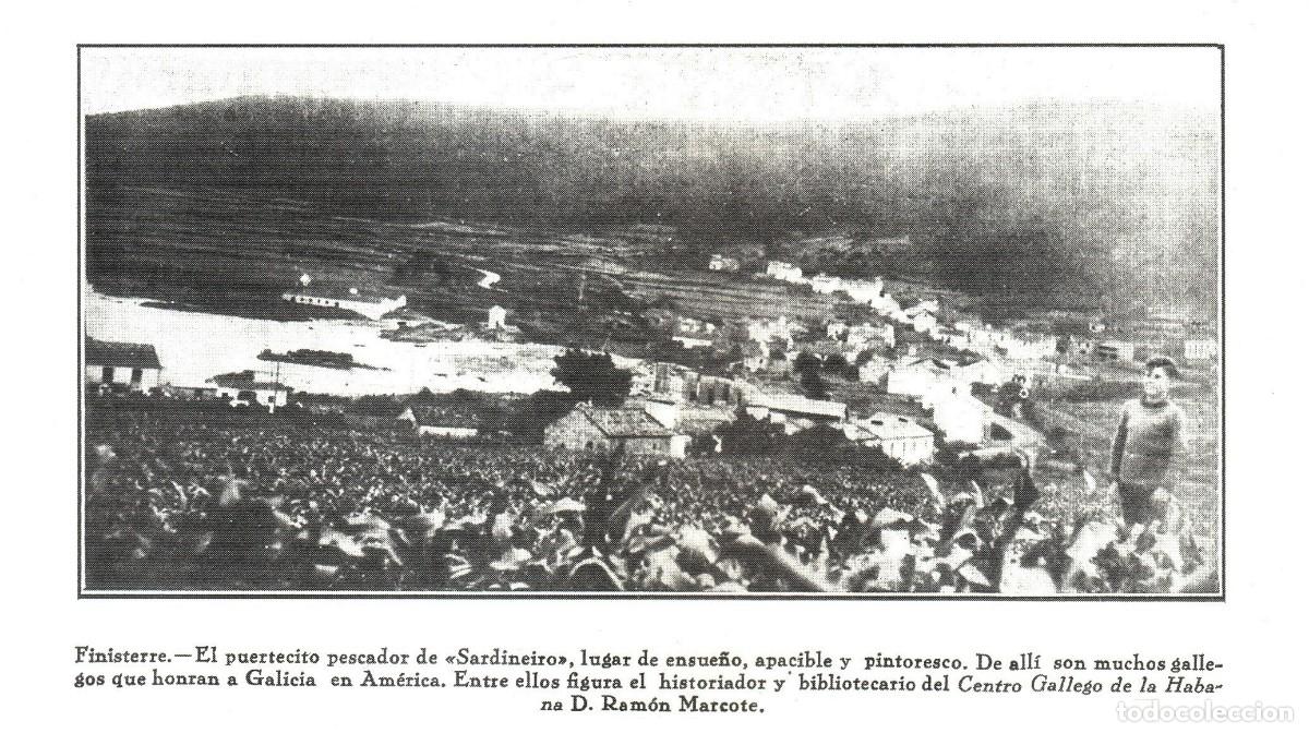 Collectionnisme Papier divers: [A&Ntilde;O 1936]. FINISTERRE. PUERTECITO PESCADOR DE SARDINEIRO. GALICIA. [LEER DESCRIPCION].