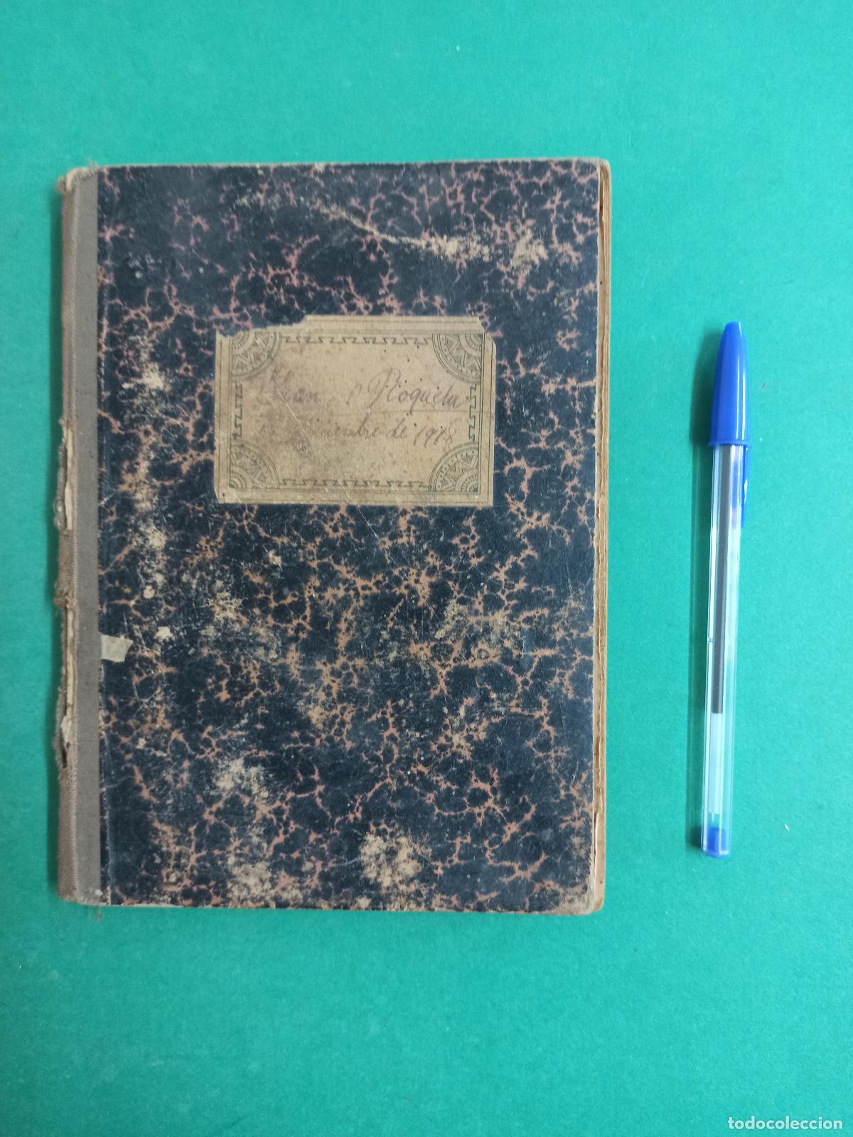 Otros art&iacute;culos de coleccionismo en papel: Antigua libreta escolar de ni&ntilde;o de Llinars del Vall&eacute;s. 1918. Colegio. Escuela, Educacion.
