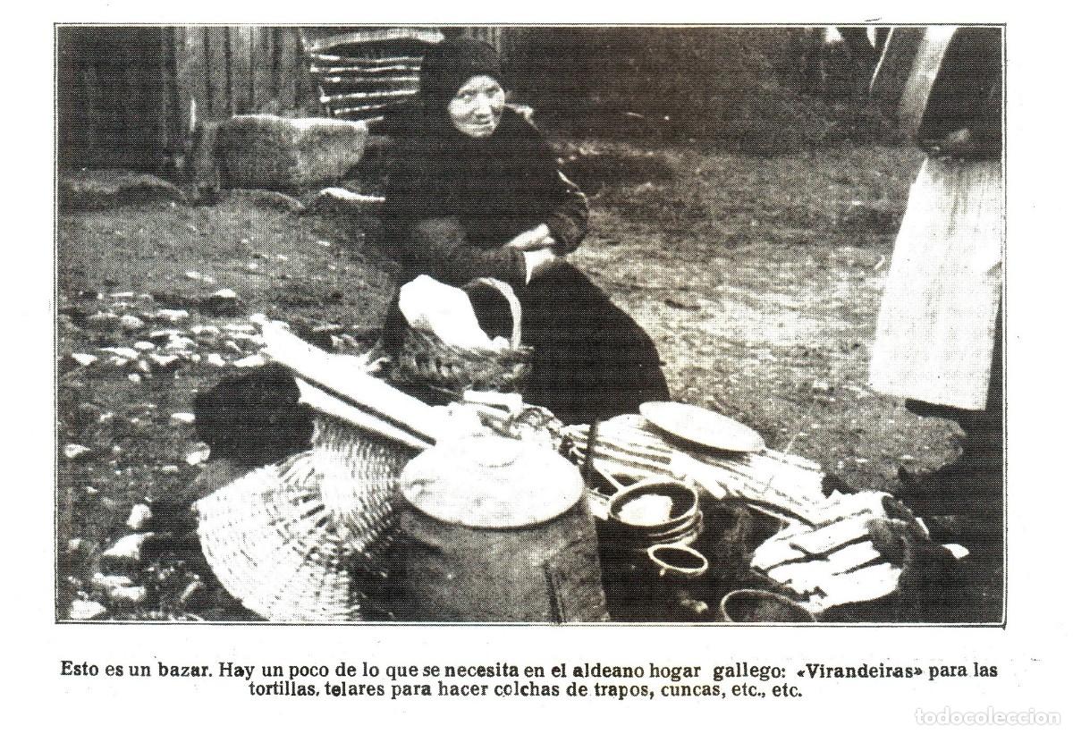 Altri oggetti di carta: [A&Ntilde;O 1936]. BETANZOS. FERIA. VENDEDORAS DE ZUECAS. VIRANDEIRAS. GALICIA. [LEER DESCRIPCION].