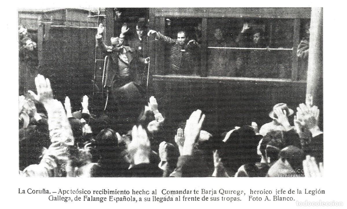 Sammelleidenschaft Andere Papierartikel: [A&Ntilde;O 1936]. CORU&Ntilde;A. RECIBIMIENTO COMANDANTE BARJA QUIROGA. GALICIA. [LEER DESCRIPCION].