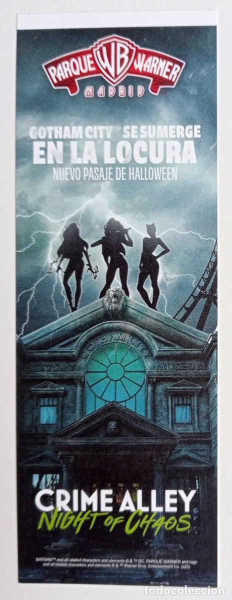 Otros art&iacute;culos de coleccionismo en papel: ENTRADA A EVENTO PARQUE WARNER MADRID