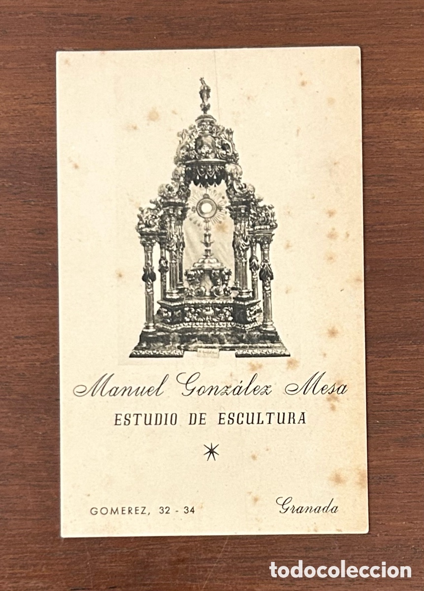 Otros art&iacute;culos de coleccionismo en papel: MANUEL GONZ&Aacute;LEZ MESA. ESTUDIO DE ESCULTURA. GRANADA
