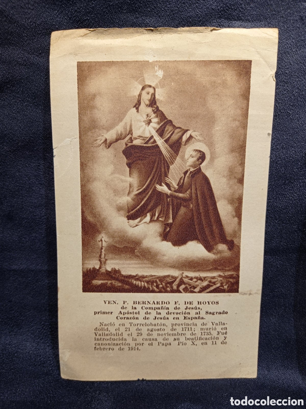 Otros Art&iacute;culos de Coleccionismo en Papel: ESTAMPA RELIGIOSA PADRE BERNARDO F DE HOYOS. NOVENA AL SAGRADO CORAZ&Oacute;N DE JES&Uacute;S