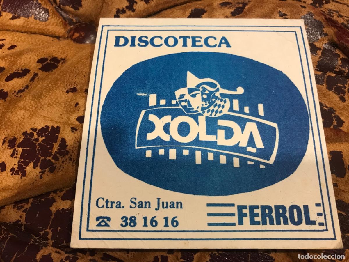 Collectionnisme Papier divers: POSAVASOS. DISCOTECA XOLDA. FERROL. 11 X 11,5CM