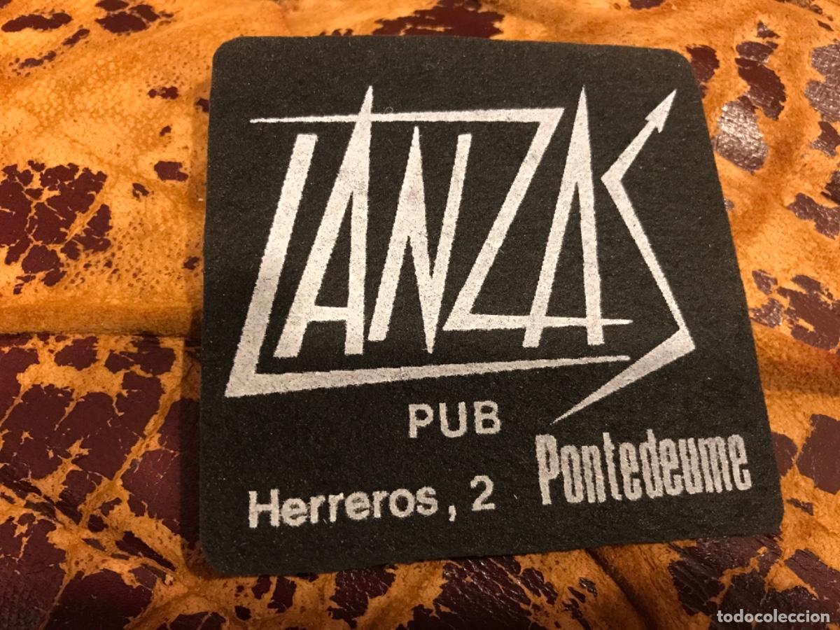 Sammelleidenschaft Andere Papierartikel: POSAVASOS DE TELA. PUB LANZAS. PONTEDEUME, FERROL. 9 X 9CM