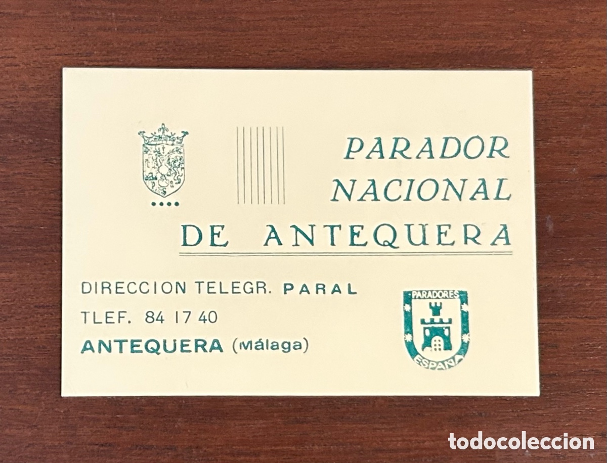 Otros art&iacute;culos de coleccionismo en papel: PARADOR NACIONAL DE ANTEQUERA, M&Aacute;LAGA. TARJETA