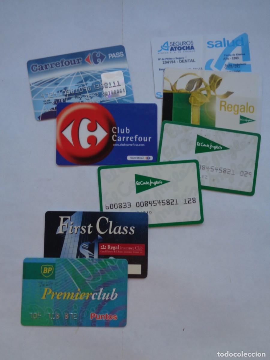Otros Art&iacute;culos de Coleccionismo en Papel: LOTE DE 8 TARJETAS ( PLASTICO )DE CLIENTES DE CARREFOUR, CORTE INGLES, ETC , DE UNA MISMA FAMILIA
