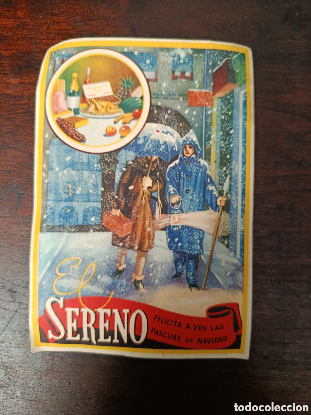 Otros art&iacute;culos de coleccionismo en papel: Felicitaci&oacute;n el sereno aguinaldo a&ntilde;os 40