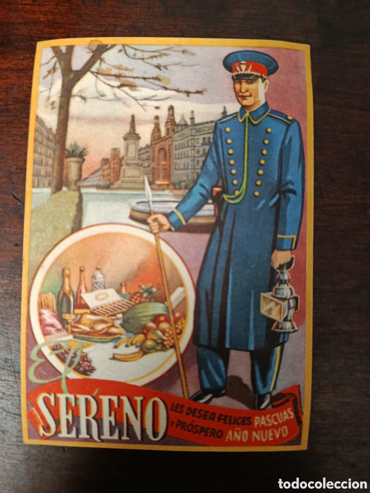 Otros art&iacute;culos de coleccionismo en papel: Felicitaci&oacute;n el sereno aguinaldo a&ntilde;os 40