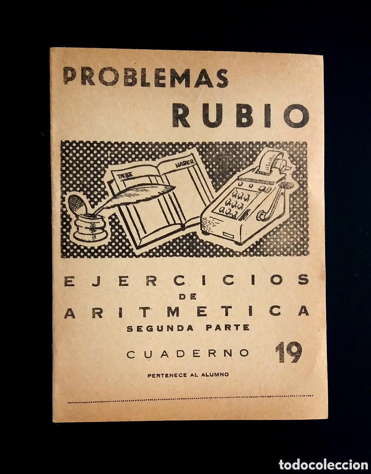 Otros art&iacute;culos de coleccionismo en papel: CUADERNO PROBLEMAS RUBIO 19 a&ntilde;o 1959 ejercicios aritm&eacute;tica NUEVO colegio escuela libreta infantil