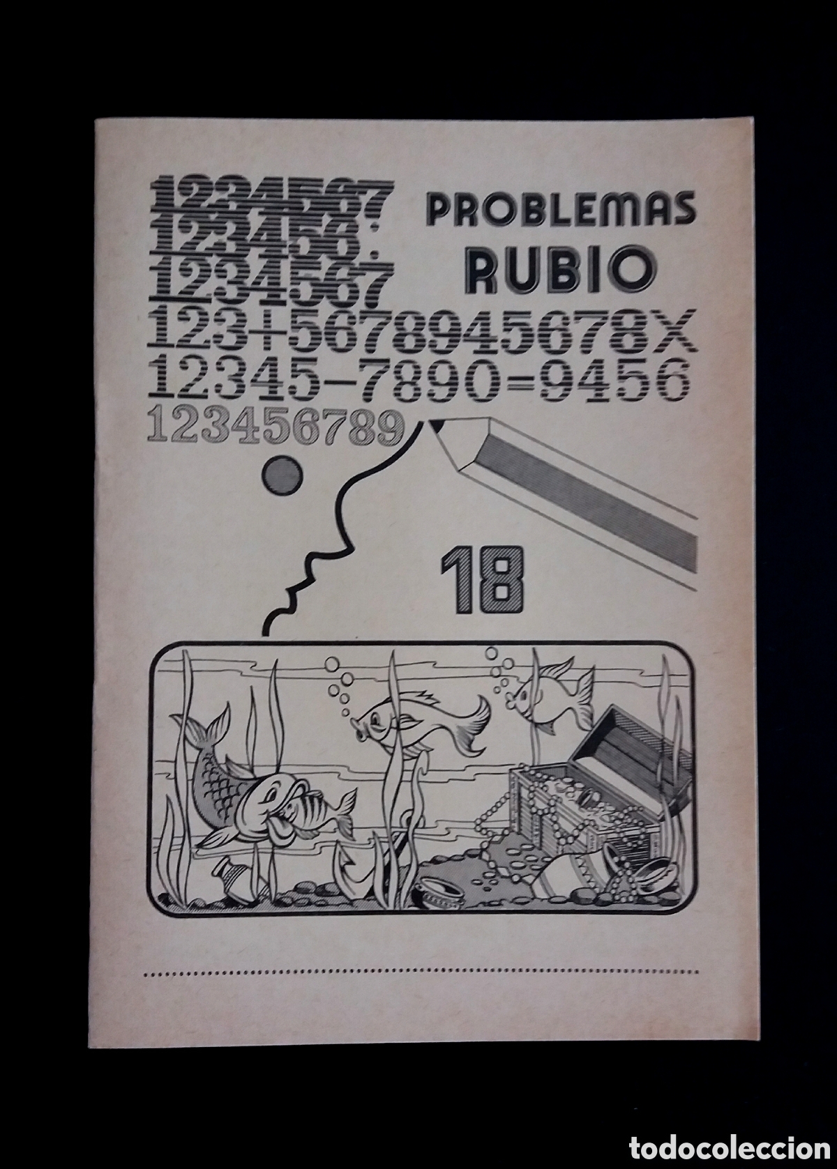Otros Art&iacute;culos de Coleccionismo en Papel: CUADERNO PROBLEMAS RUBIO 18 a&ntilde;o 1978 NUEVO colegio escuela libreta infantil EGB