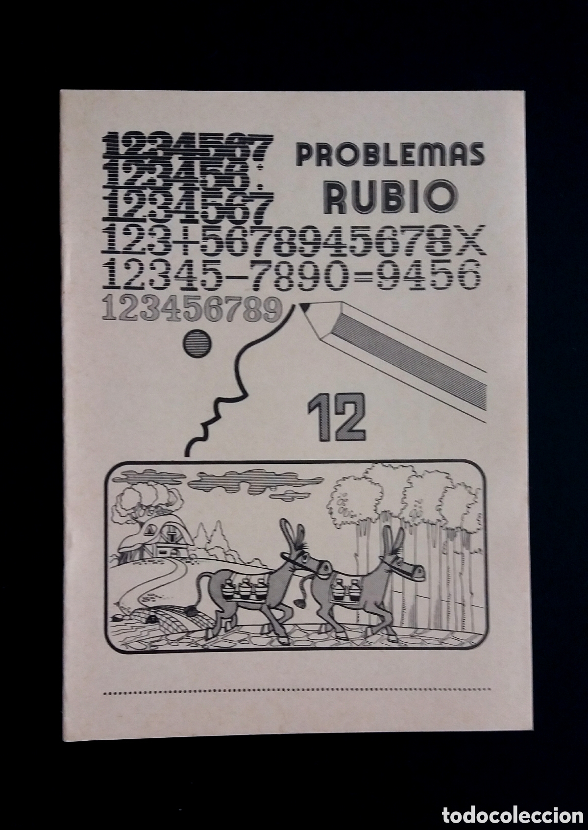 Otros Art&iacute;culos de Coleccionismo en Papel: CUADERNO PROBLEMAS RUBIO 12 a&ntilde;o 1978 NUEVO colegio escuela libreta infantil EGB
