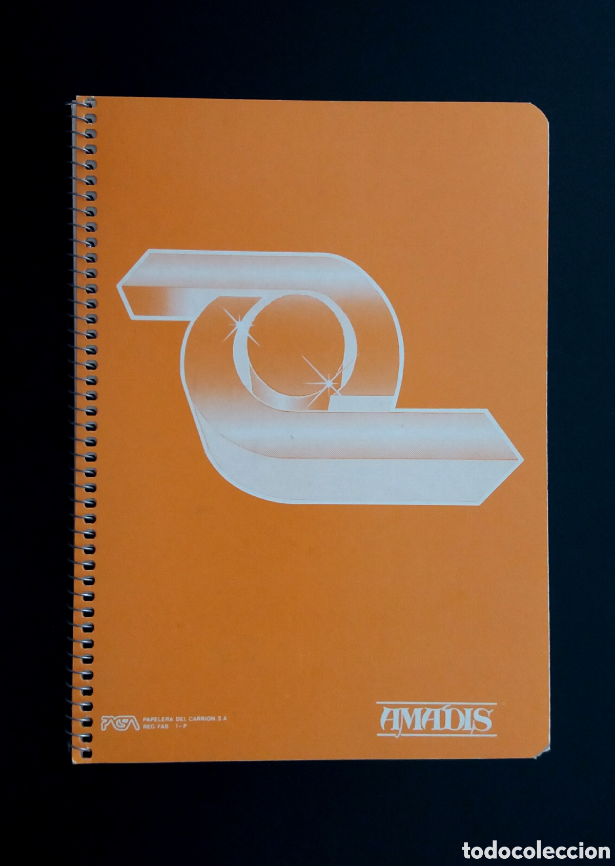 Otros Art&iacute;culos de Coleccionismo en Papel: CUADERNO AMADIS amarillo espiral a&ntilde;os 80 colecci&oacute;n colegio escuela libreta escolar infantil EGB