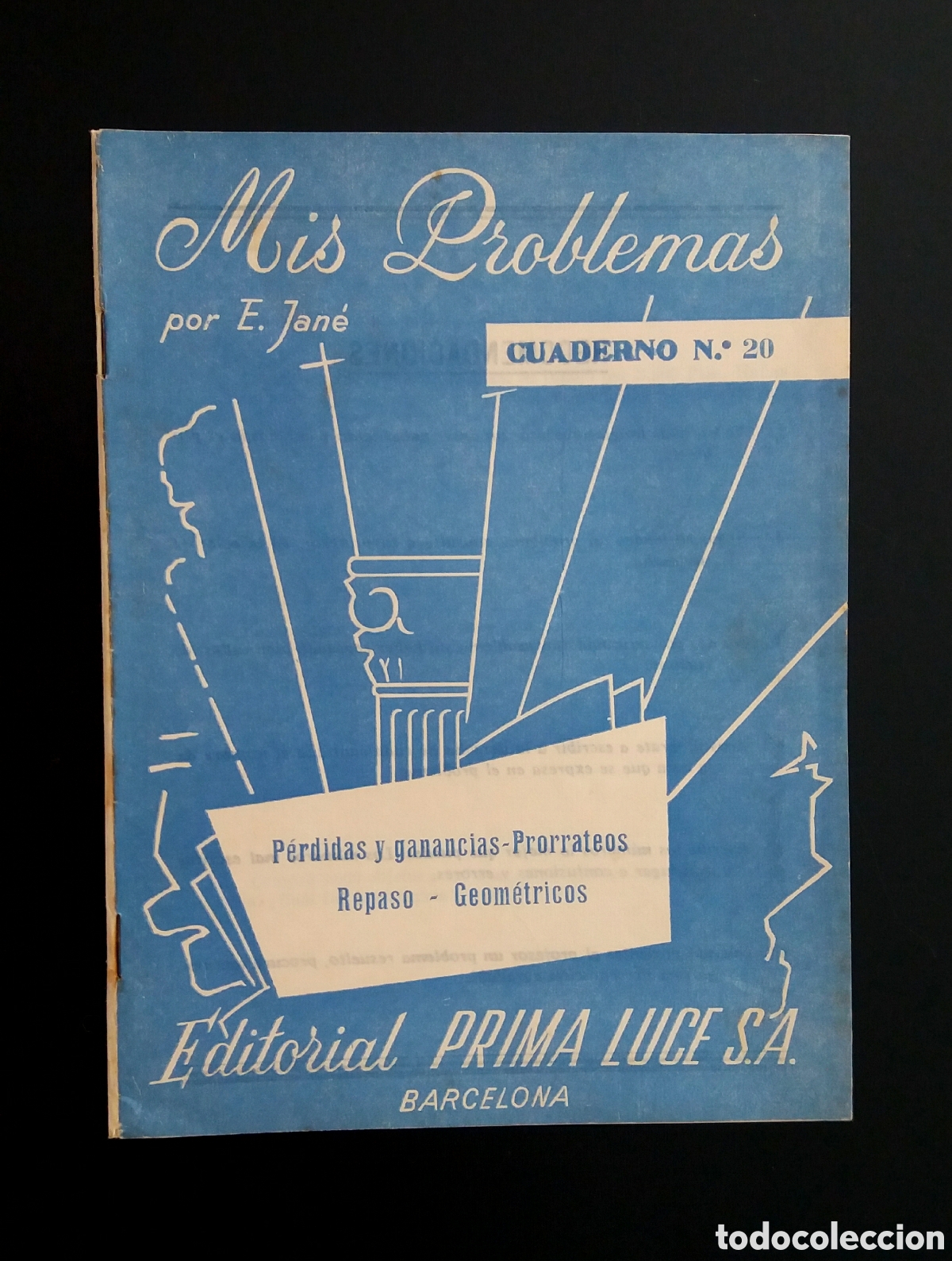 Sammelleidenschaft Andere Papierartikel: Cuaderno MIS PROBLEMAS E. Jan&eacute; editorial PRIMA LUCE 1969 colecci&oacute;n colegio escuela libreta escolar
