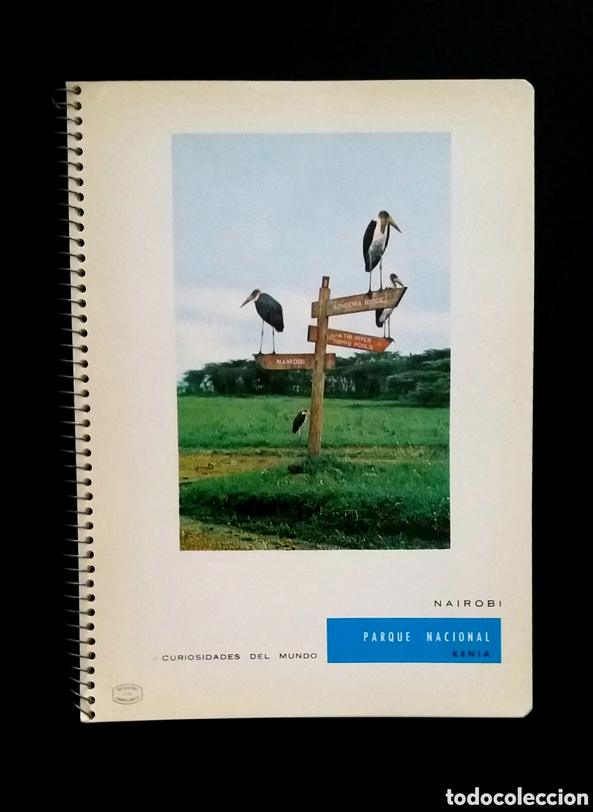 Sammelleidenschaft Andere Papierartikel: CUADERNO curiosidades del mundo NAIROBI parque nacional KENIA colegio escuela libreta escolar