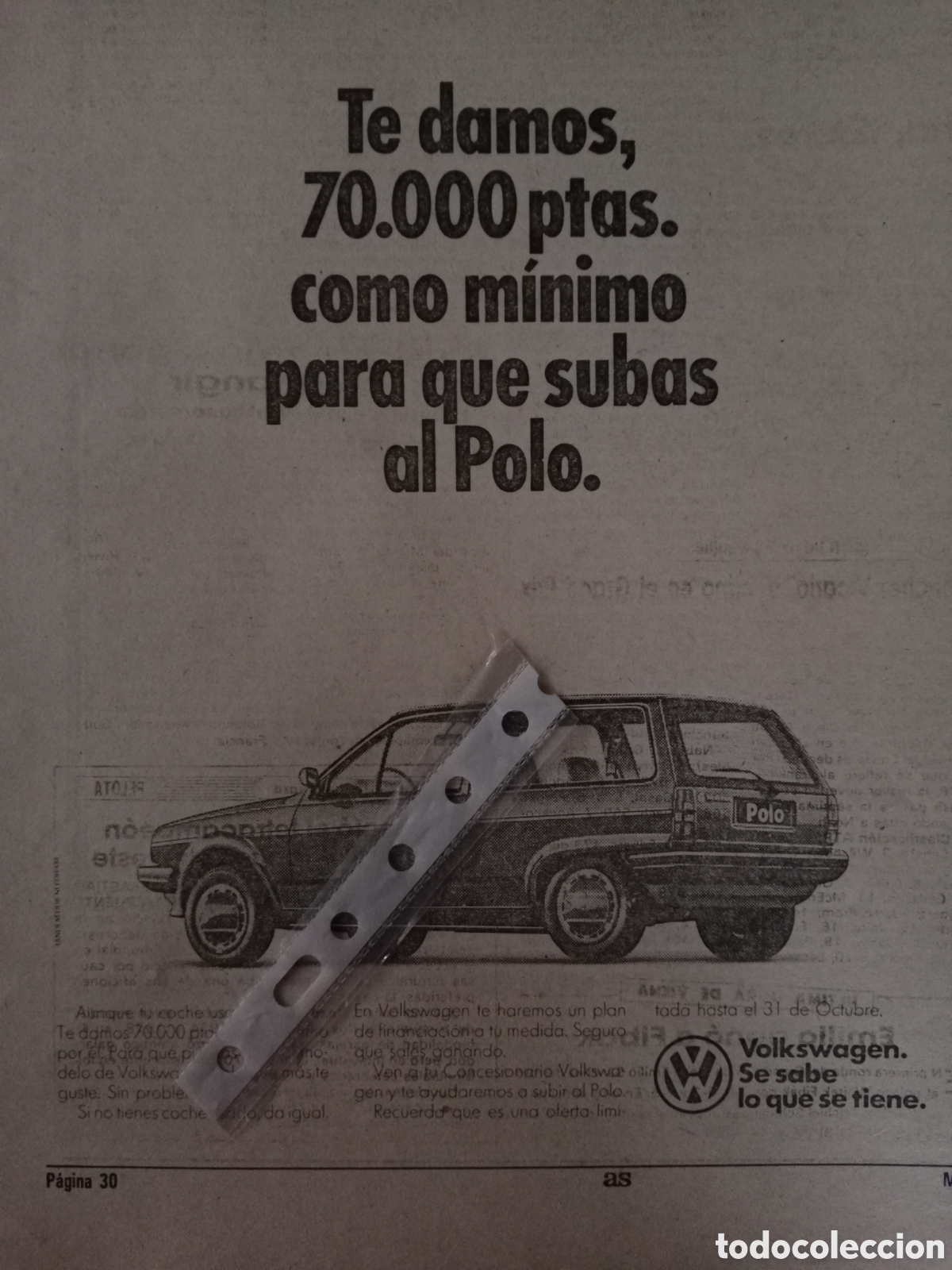 Paper Collecting Others: Publicidad autom&oacute;vil Volkswagen de 1987