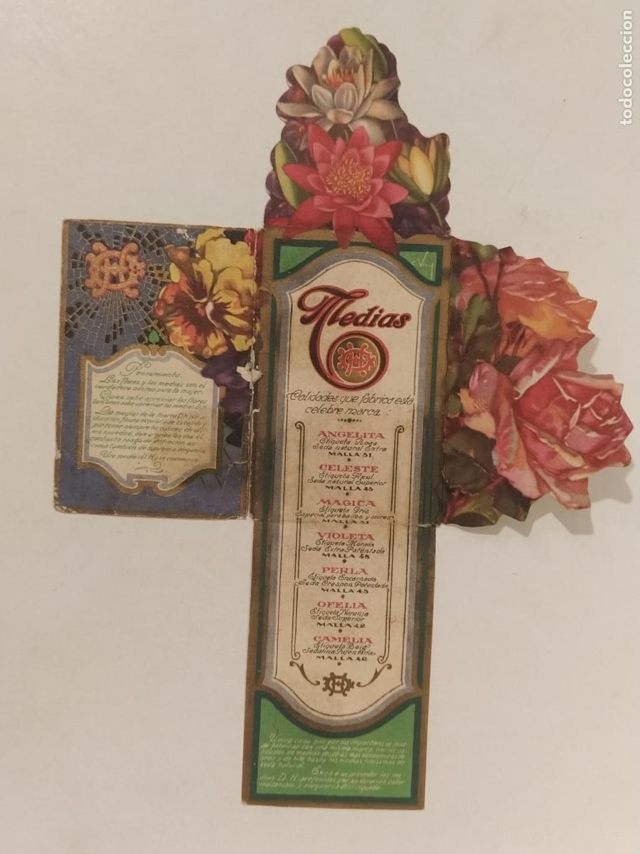 Otros art&iacute;culos de coleccionismo en papel: MEDIAS DH - MOVIBLE TROQUELADO ANTIGUO - VER FOTOS - (K-14.411)