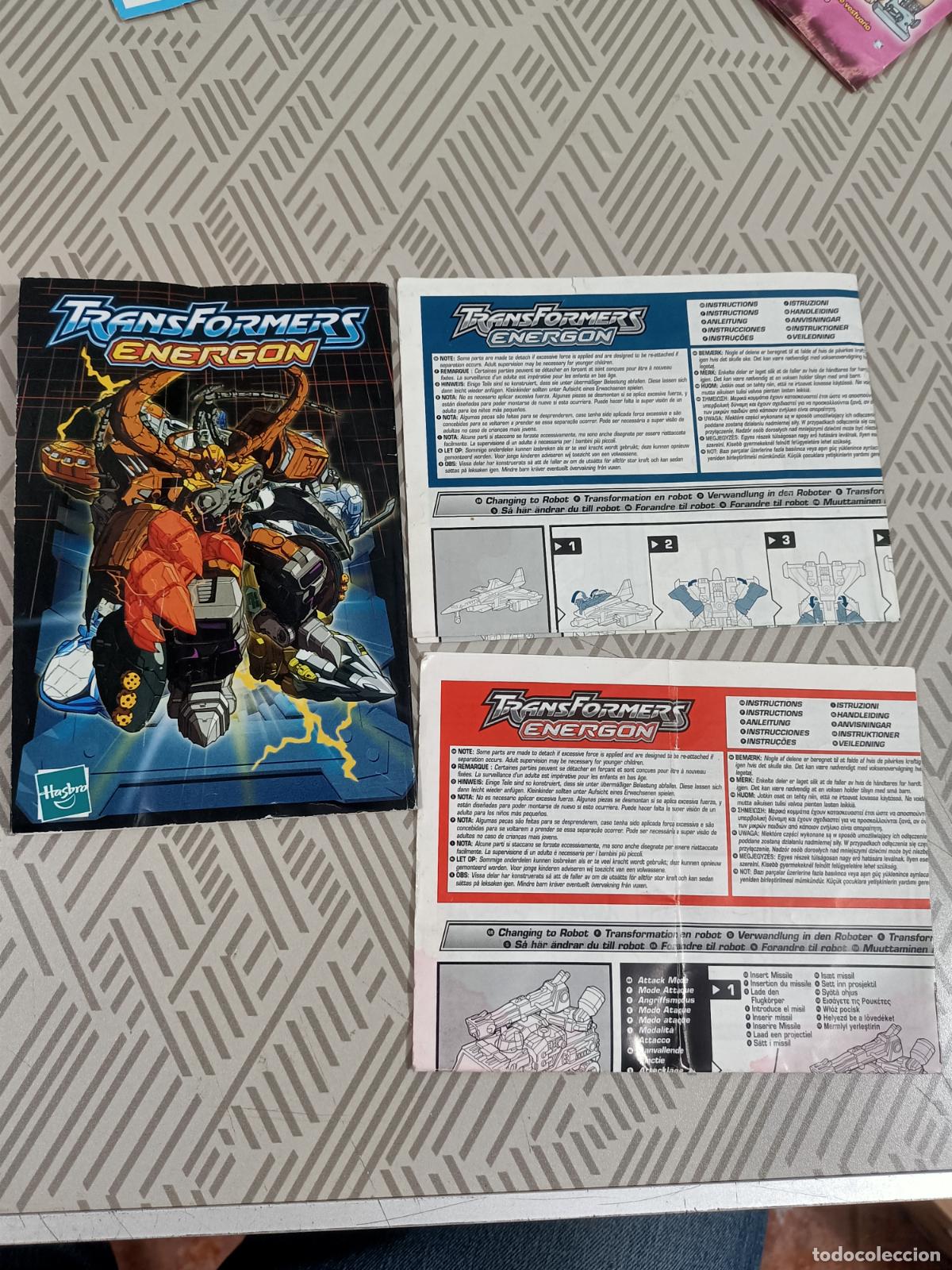 Otros Art&iacute;culos de Coleccionismo en Papel: Manual Transformes eregon de Hasbro