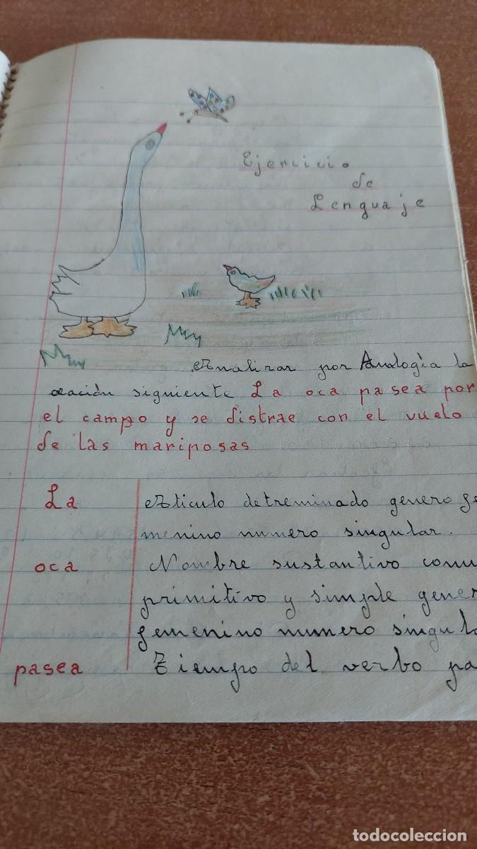 Otros art&iacute;culos de coleccionismo en papel: Libreta escolar a&ntilde;o 1961 decorada - Foto 3