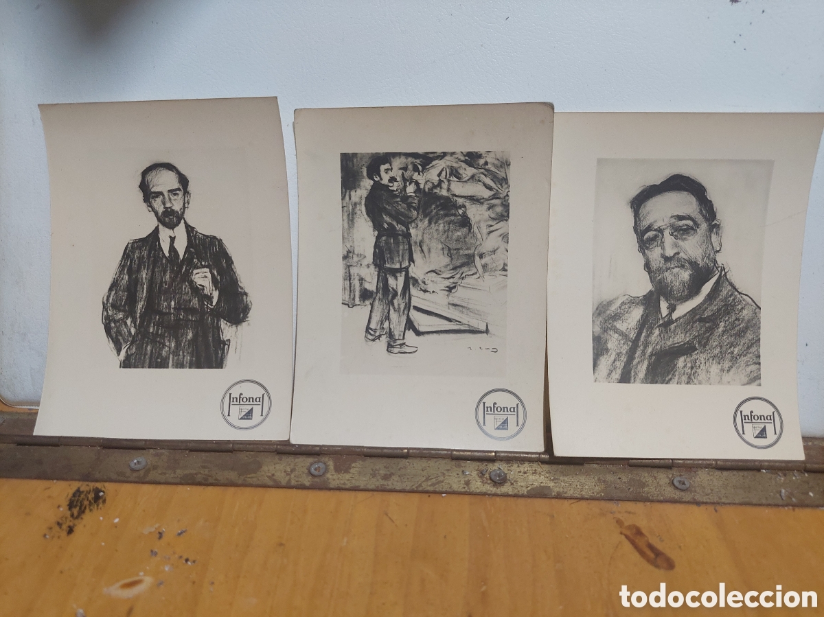 Otros Art&iacute;culos de Coleccionismo en Papel: PIO BAROJA , MARIANO BENLLIURE y RUPERTO CHAPI Publicidad de Infonal 1949