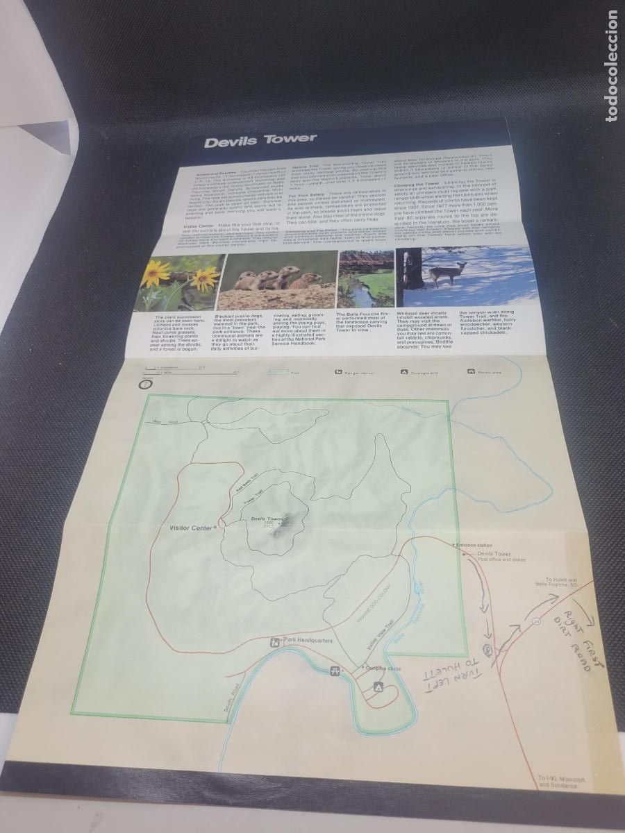 Otros art&iacute;culos de coleccionismo en papel: DEVILS TOWER NATIONAL MONUMENT WYOMING - Foto 3